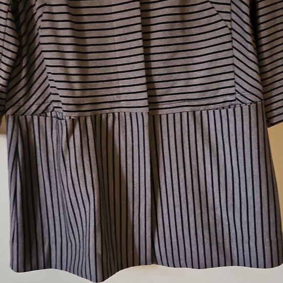Cabi Striped Car Coat Long Jacket L - Picture 4 of 8